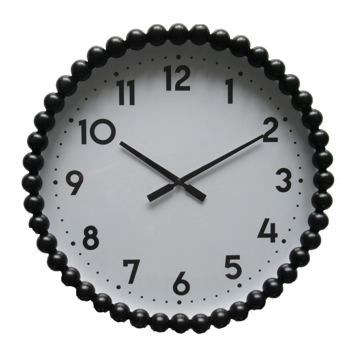 Bobble Iron Wall Clock - Black & White