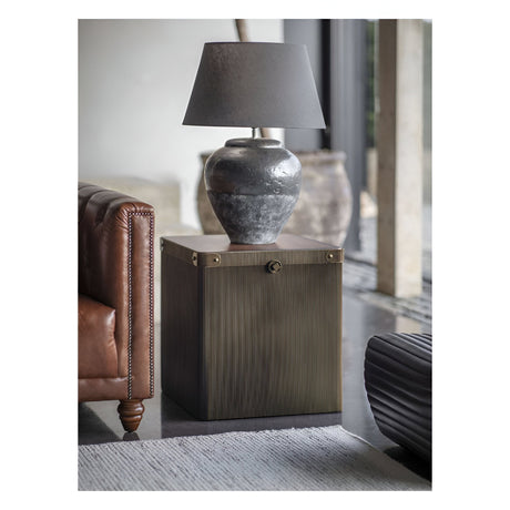 Skyline Large Table Lamp With Shade - Black