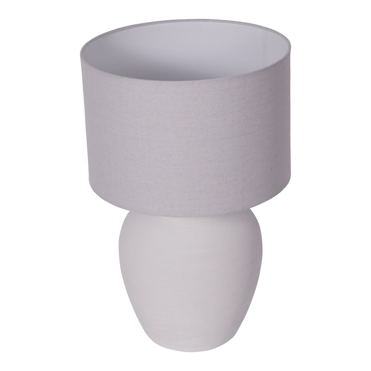 Rhodes Large Ceramic Table Lamp With Shade - White