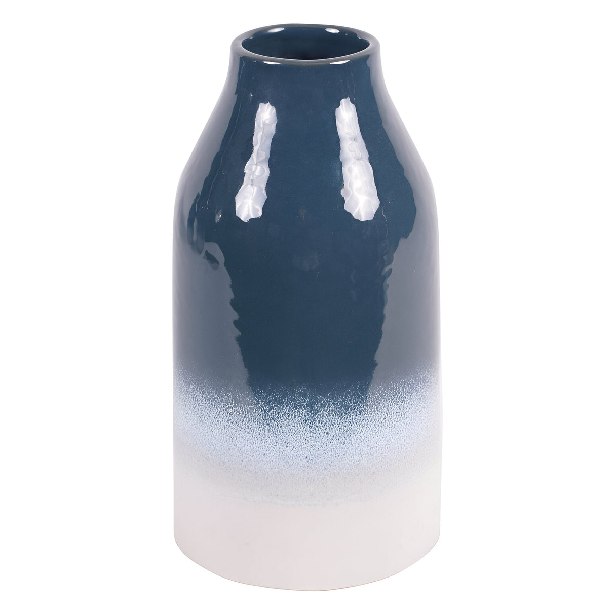 Laura Ashley Medium Laneham Stoneware Vase - Blue