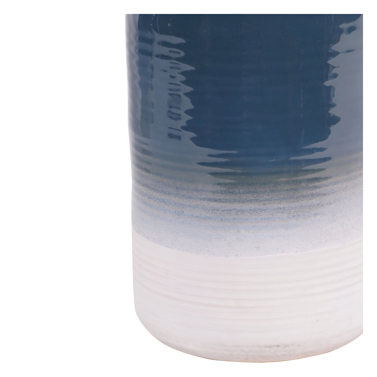 Laura Ashley Large Laneham Stoneware Vase - Blue