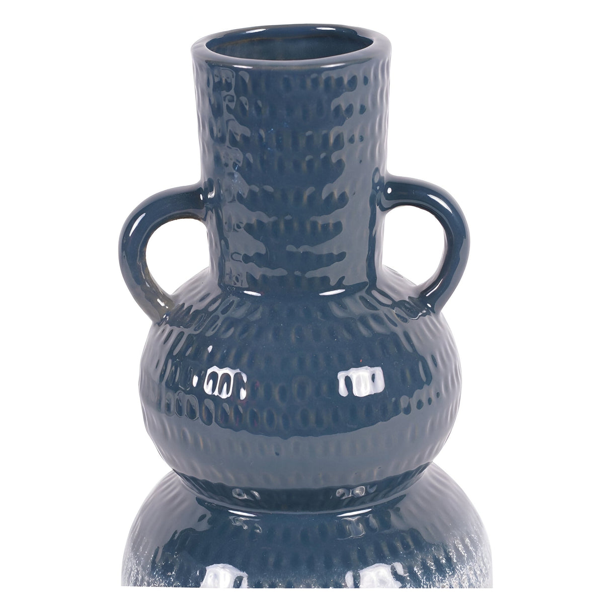 Laura Ashley Small Laneham Stoneware Vase - Blue