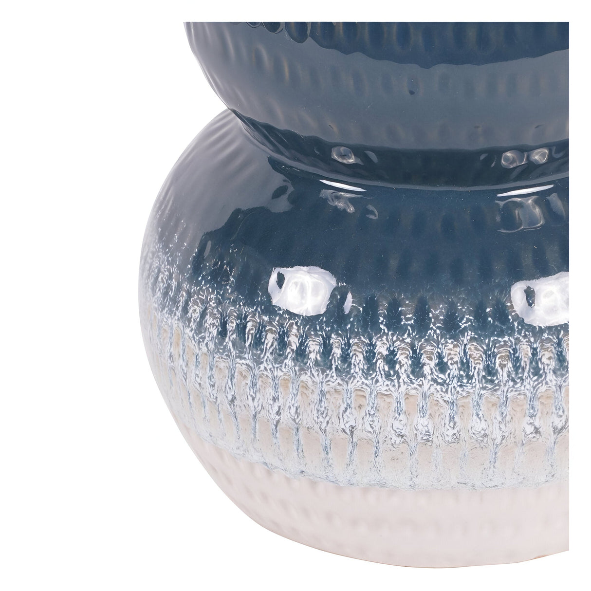 Laura Ashley Small Laneham Stoneware Vase - Blue