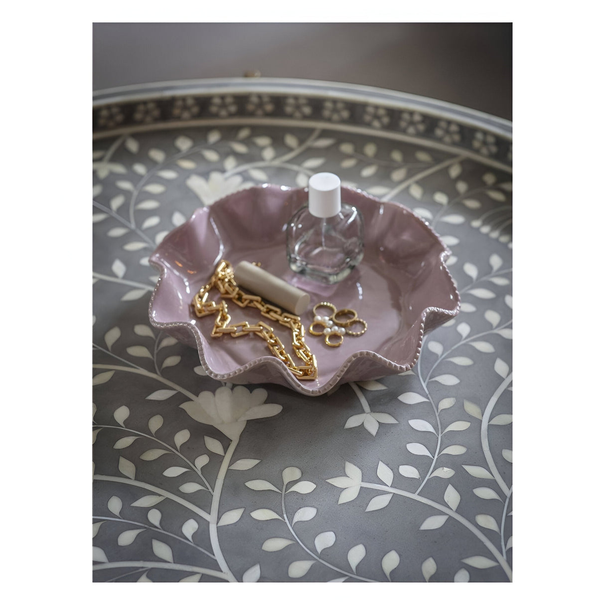 Laura Ashley Ledwell Stoneware Bowl Large - Dusky Pink