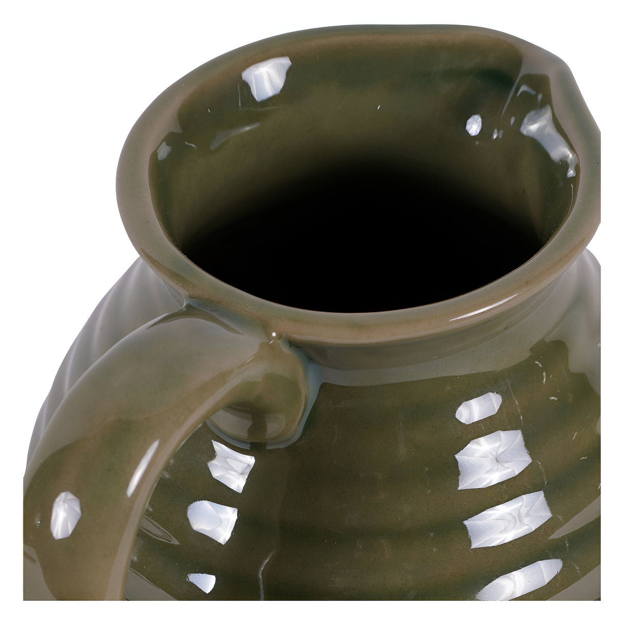Laura Ashley Harriston Stoneware Handle Jug - Green