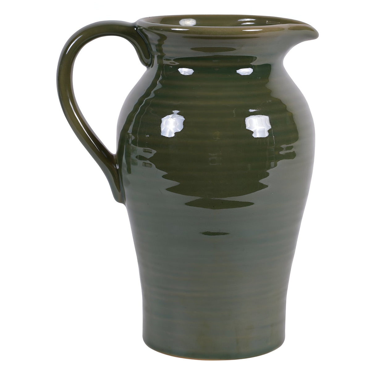 Laura Ashley Harriston Stoneware Handle Jug - Green