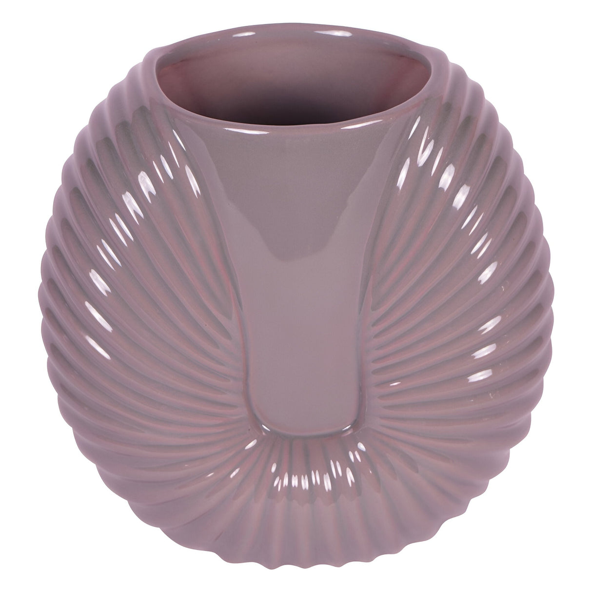 Laura Ashley Harriston Stoneware Conche Vase - Pink