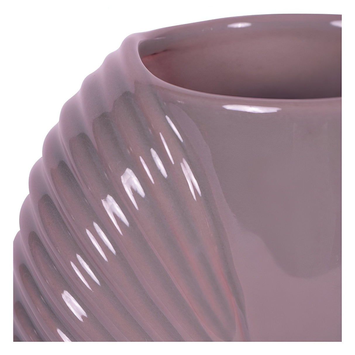 Laura Ashley Harriston Stoneware Conche Vase - Pink