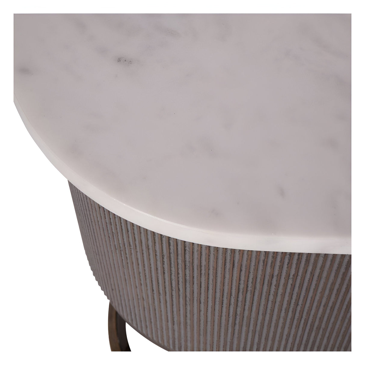 Belvedere Console Table With Shelf - Aged Gold