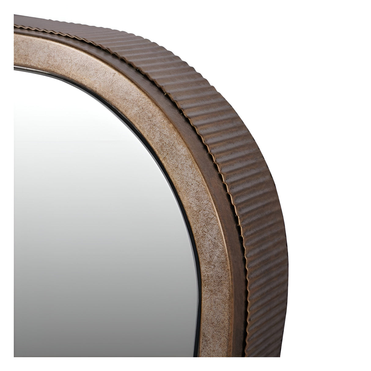 Belvedere Rectangular Wall Mirror Aged Gold - 102x76cm