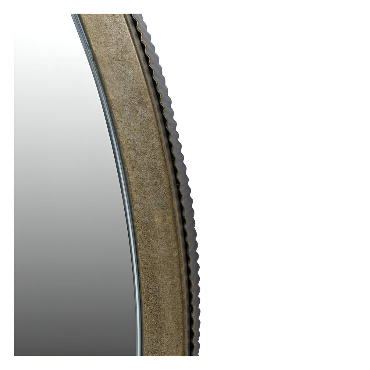 Belvedere Round Wall Mirror Aged Gold - 80x80cm