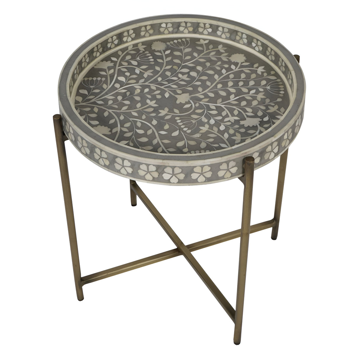 Laura Ashley Epsley Side Table - Grey