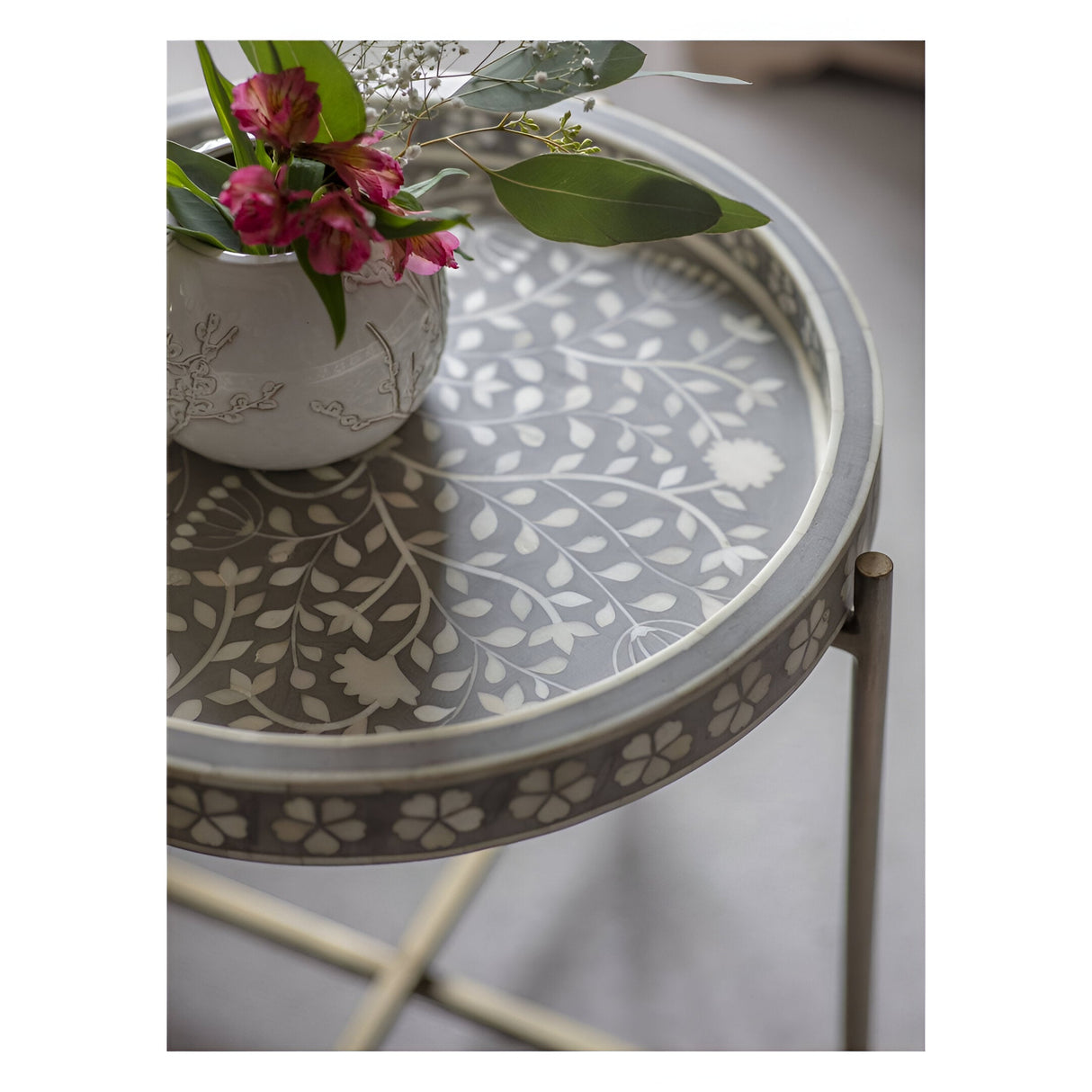 Laura Ashley Epsley Side Table - Grey