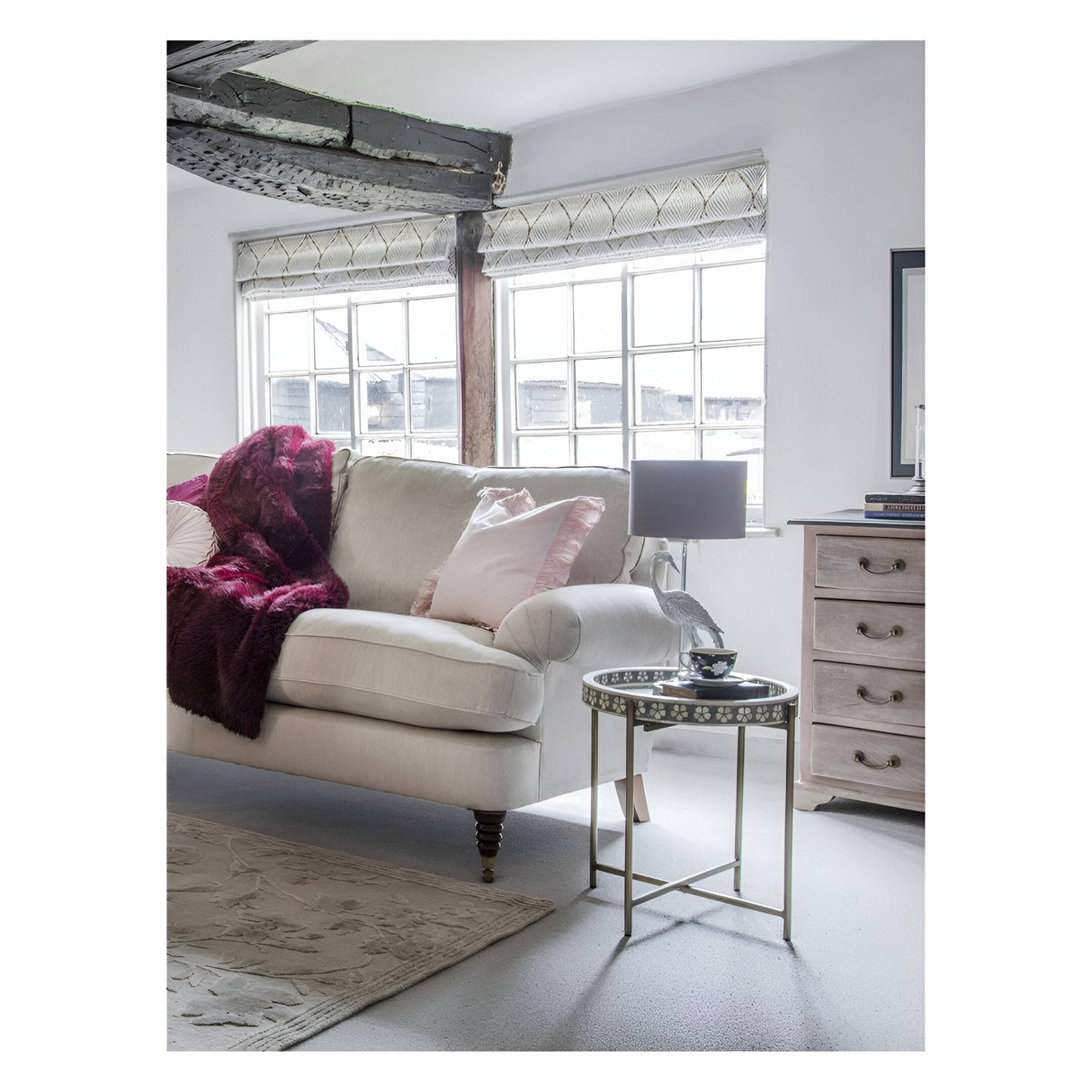 Laura Ashley Epsley Side Table - Grey