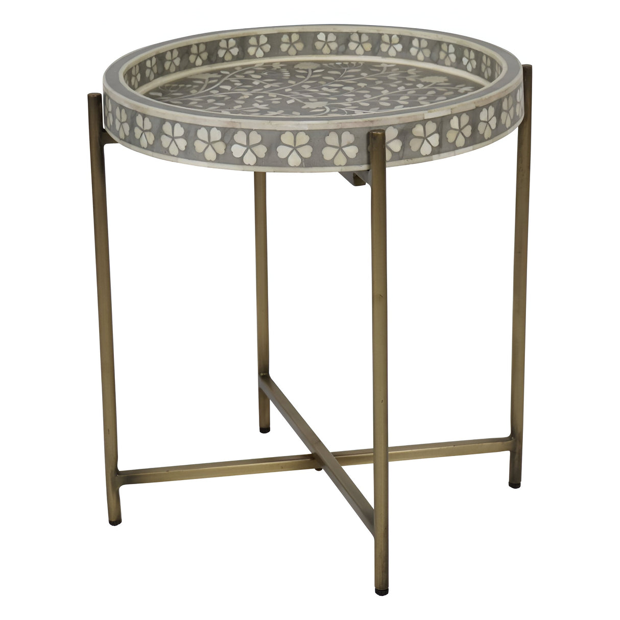 Laura Ashley Epsley Side Table - Grey