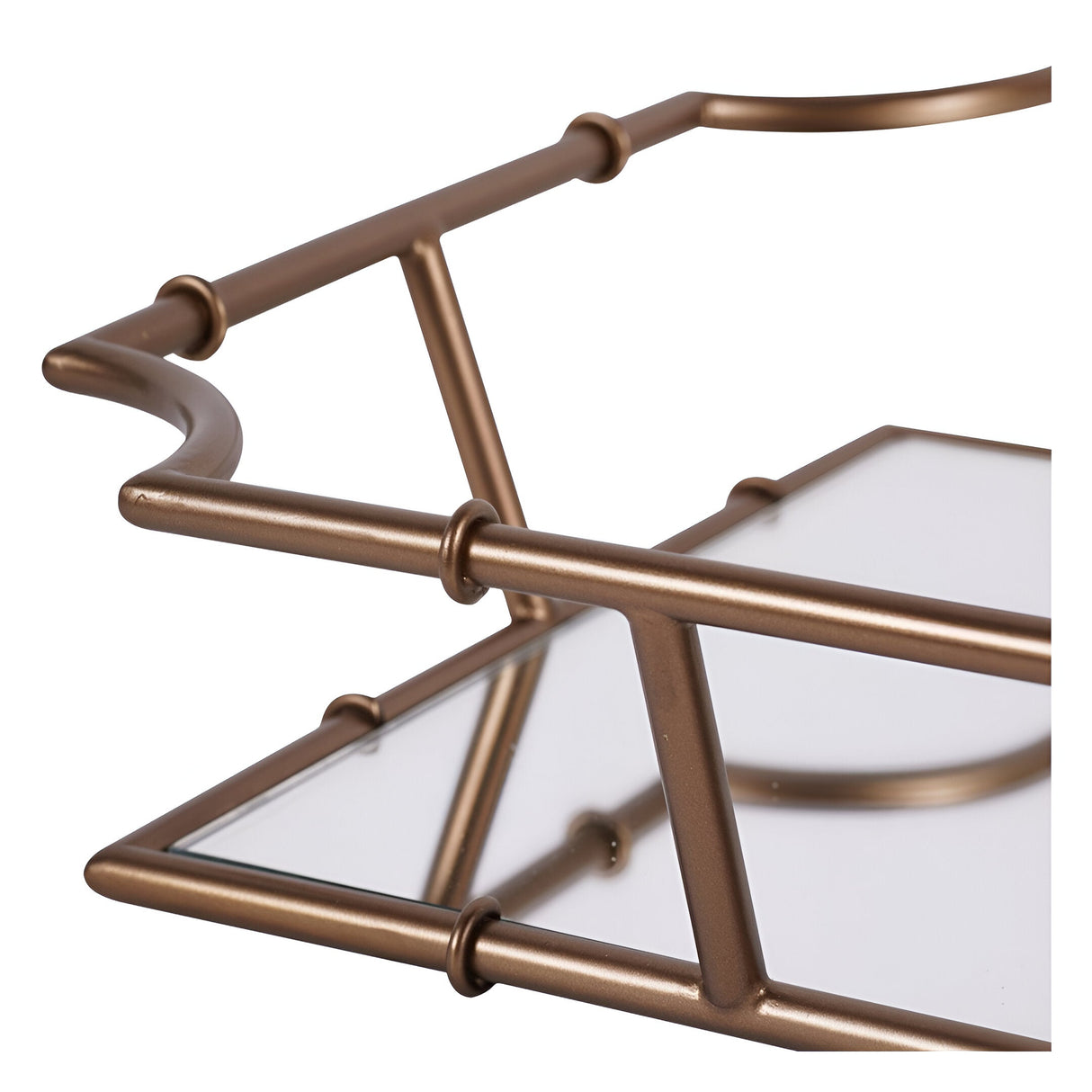 Laura Ashley Bamboo Finish Tray - Antique Brass