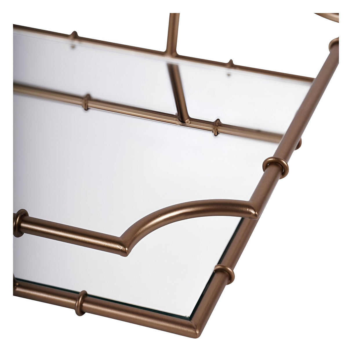 Laura Ashley Bamboo Finish Tray - Antique Brass