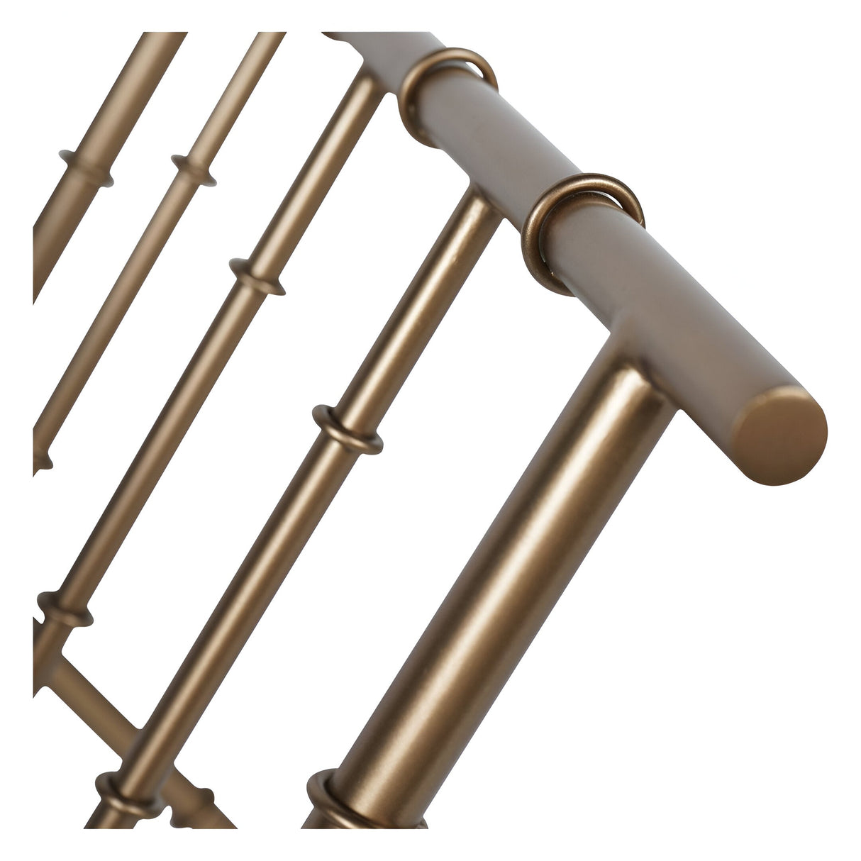 Laura Ashley Bamboo Detail Magazine Rack - Antique Brass