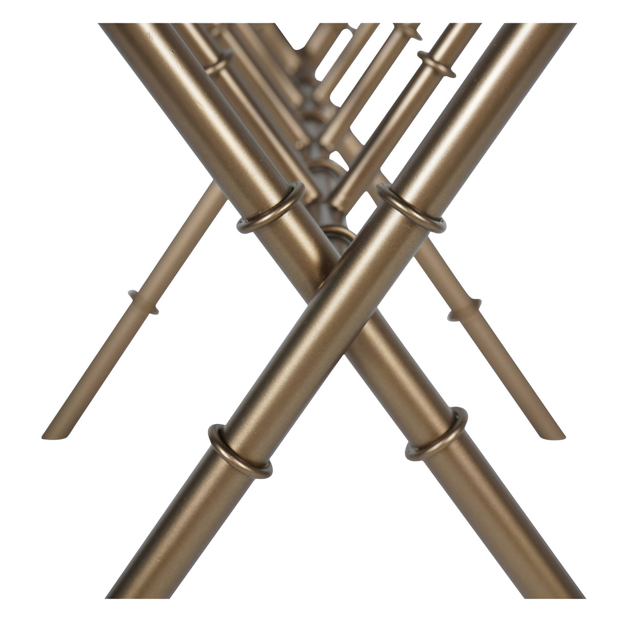 Laura Ashley Bamboo Detail Magazine Rack - Antique Brass