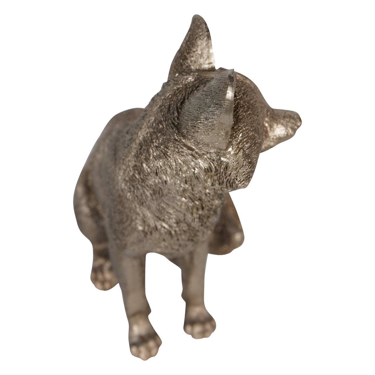 Laura Ashley Antique Gold Sitting Fox Figurine - 19.5cm