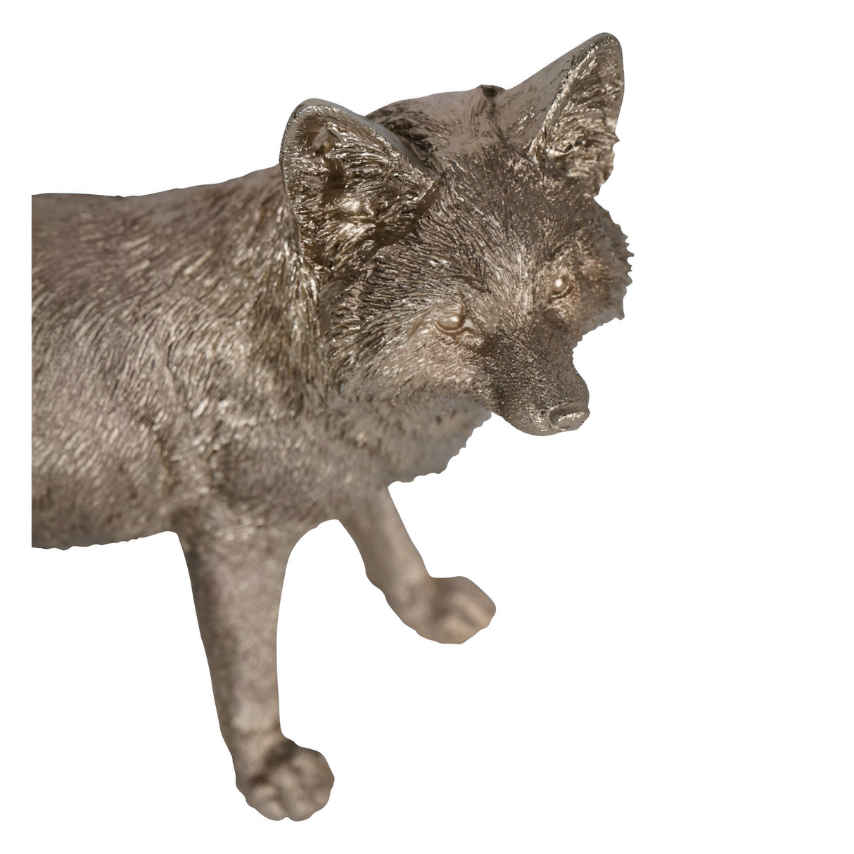 Laura Ashley Antique Gold Standing Fox Figurine - 24cm