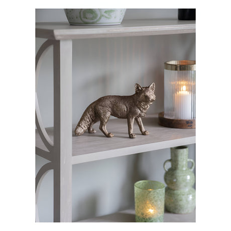 Laura Ashley Antique Gold Standing Fox Figurine - 24cm