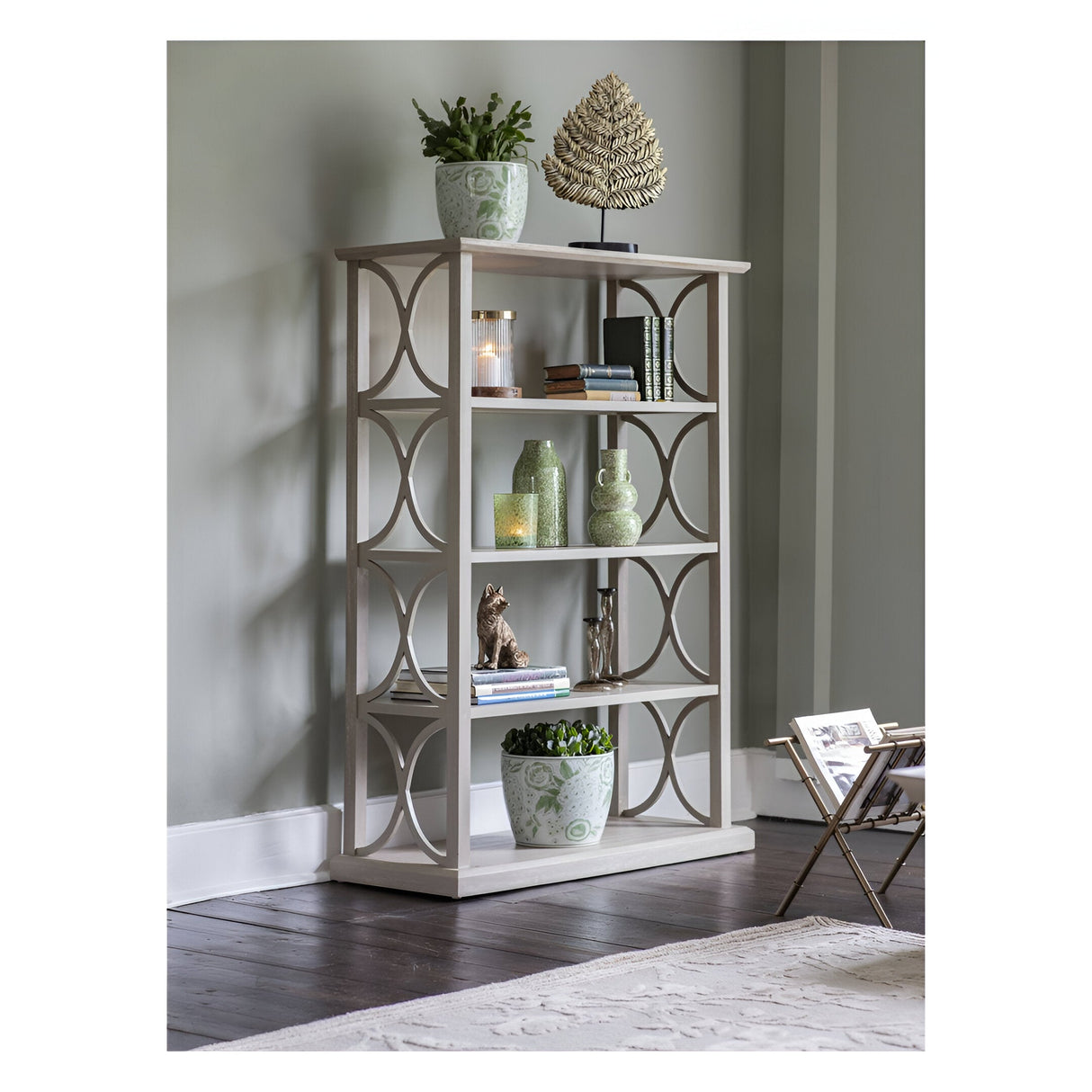 Laura Ashley Antique Gold Standing Fox Figurine - 24cm