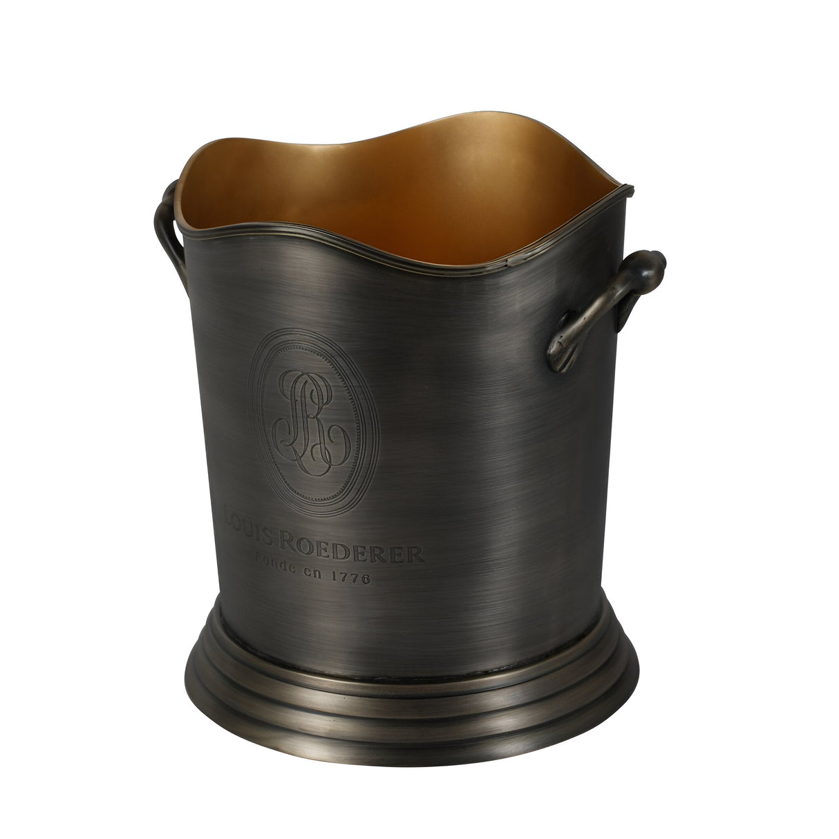 Cramant Wine Cooler - Brushed Steel & Gold