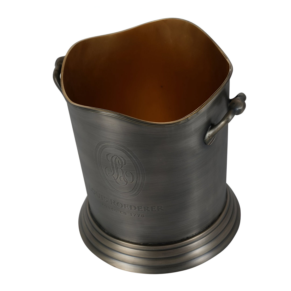 Cramant Wine Cooler - Brushed Steel & Gold