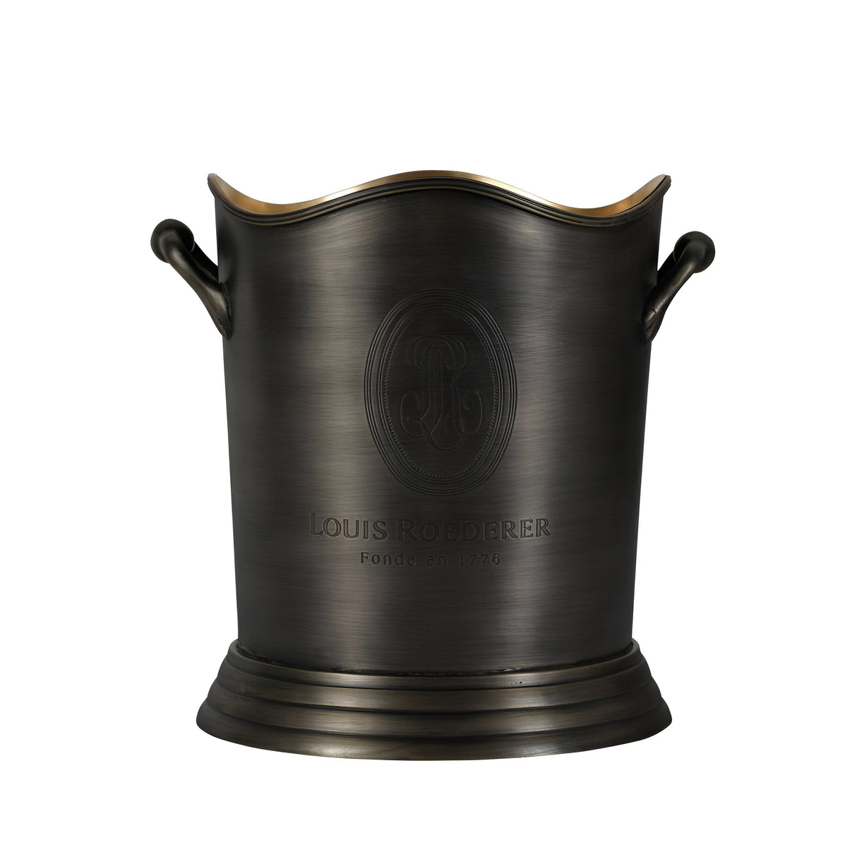 Cramant Wine Cooler - Brushed Steel & Gold