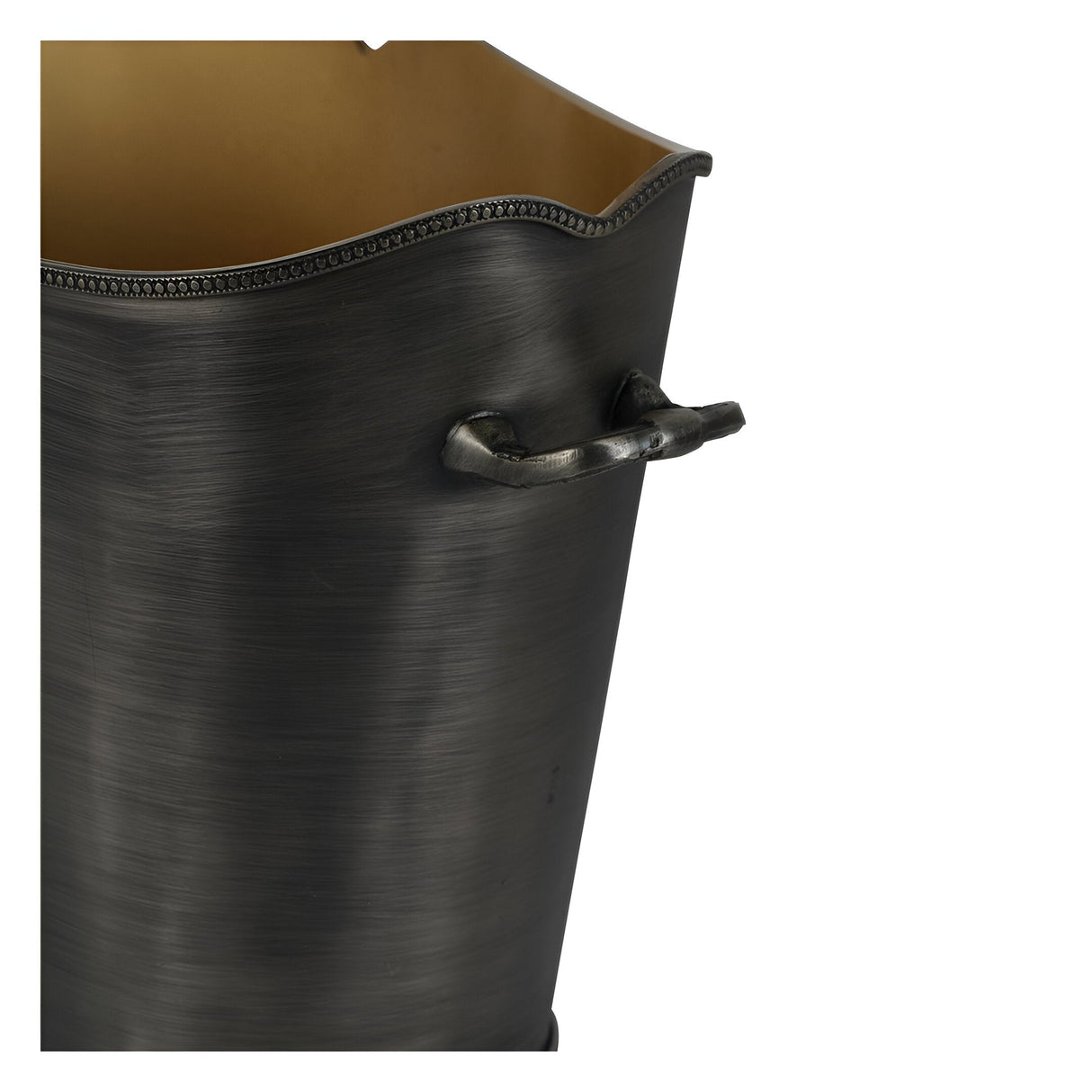 Cramant Oval Champagne Bucket - Brushed Steel & Gold