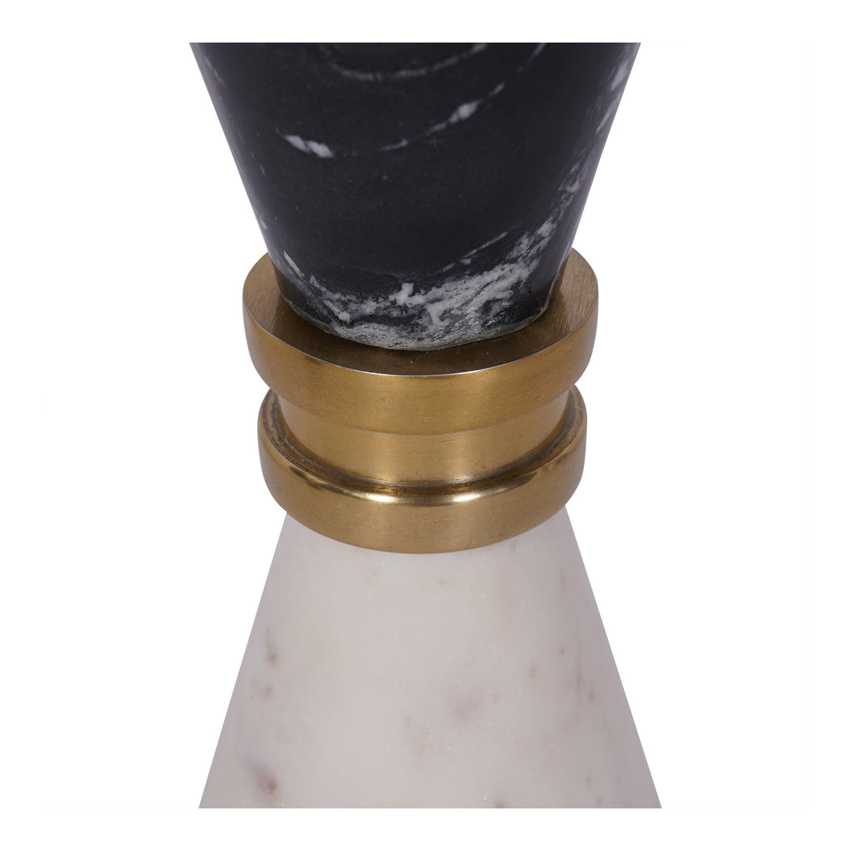 Ravello Marble Candle Holder 21cm - Black & White