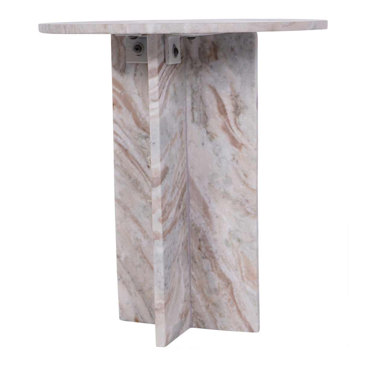 Cavallo Fantasy Marble Side Table - Brown