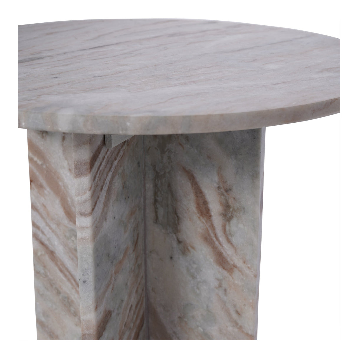 Cavallo Fantasy Marble Side Table - Brown