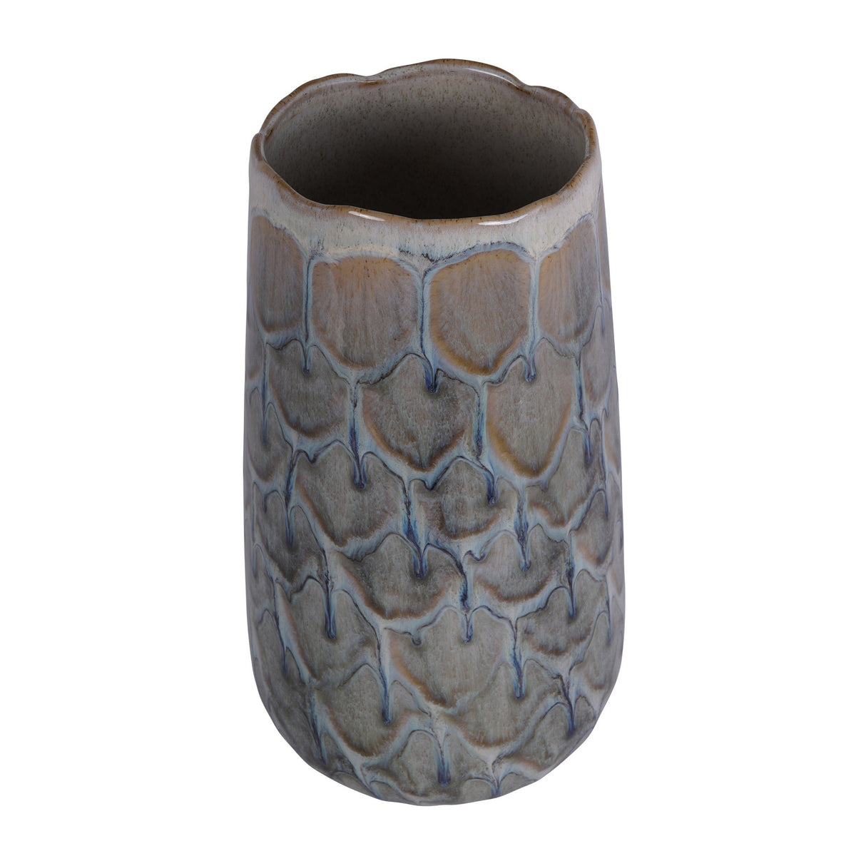 Armadillo Ceramic Vase - Azure Blue