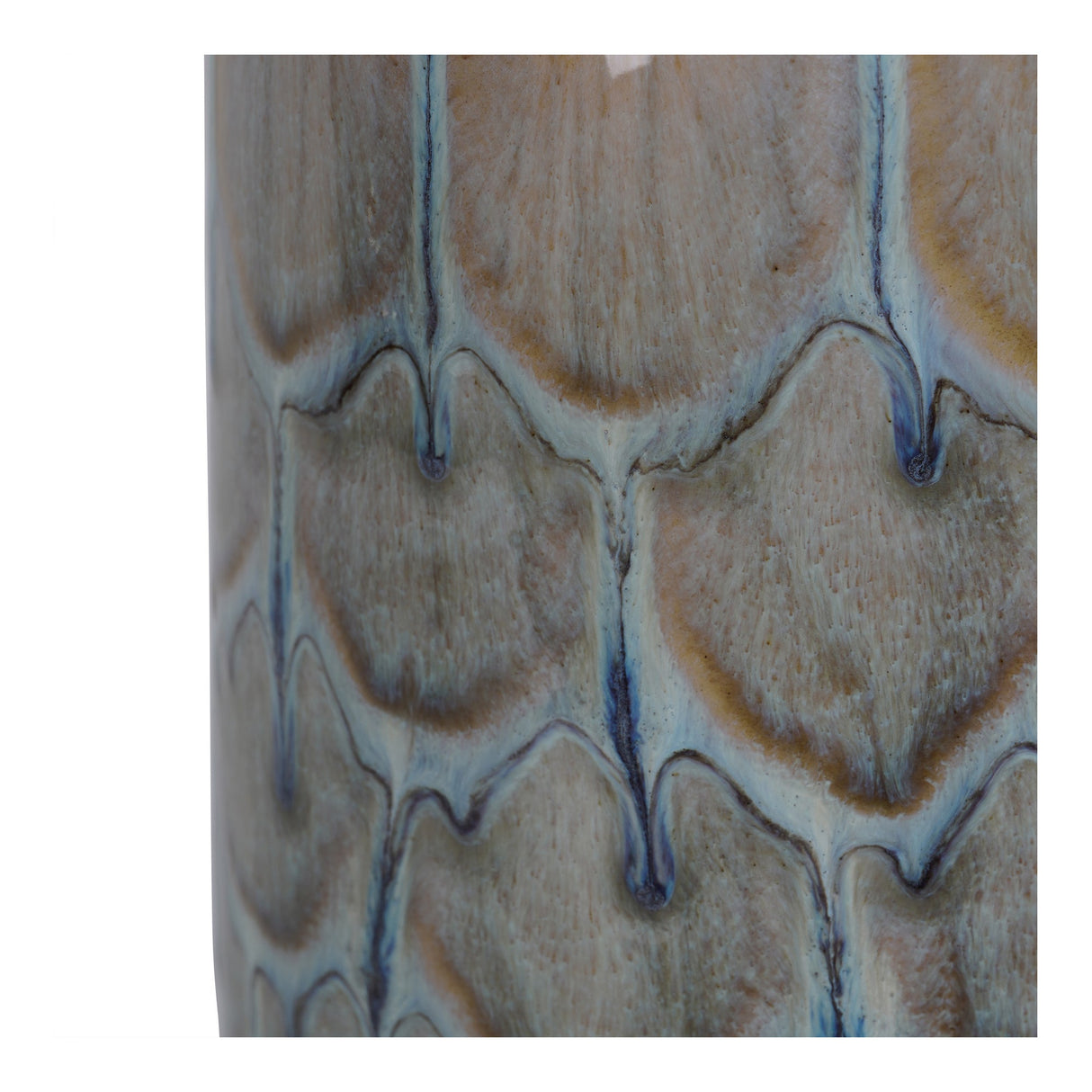 Armadillo Ceramic Vase - Azure Blue