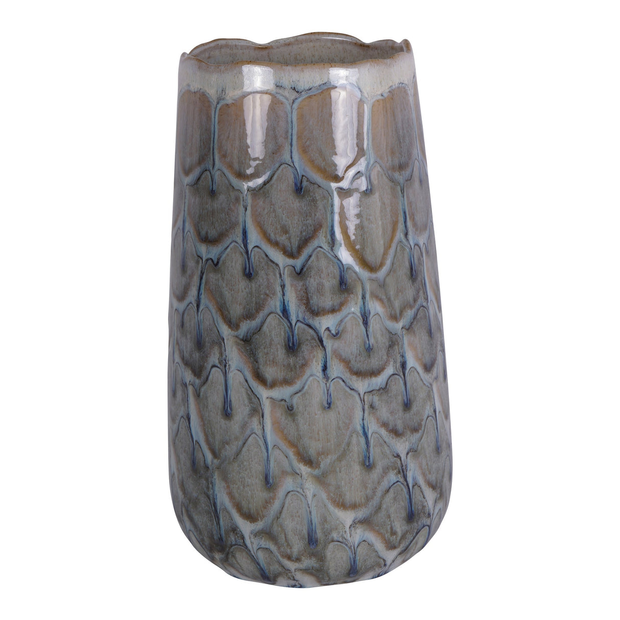 Armadillo Ceramic Vase - Azure Blue