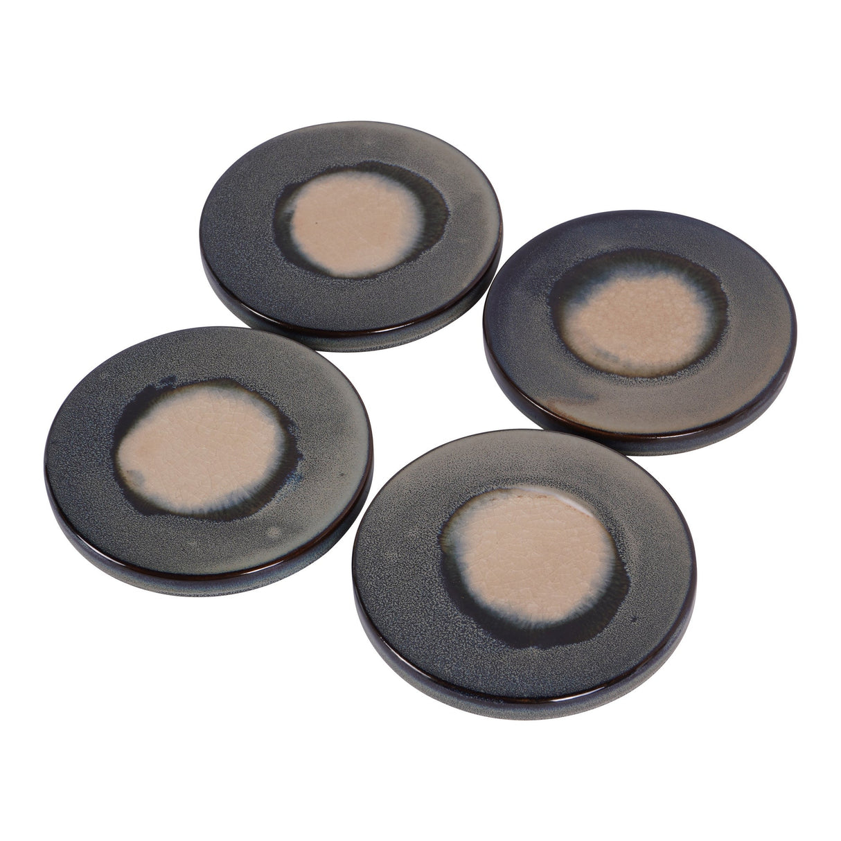 Reactive Glazed Medway Coaster Set of 4 - Blue