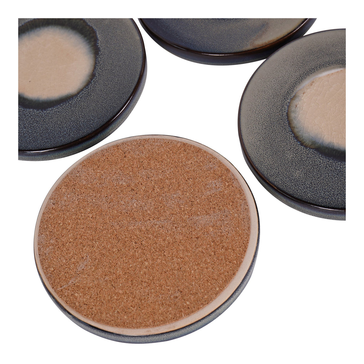 Reactive Glazed Medway Coaster Set of 4 - Blue