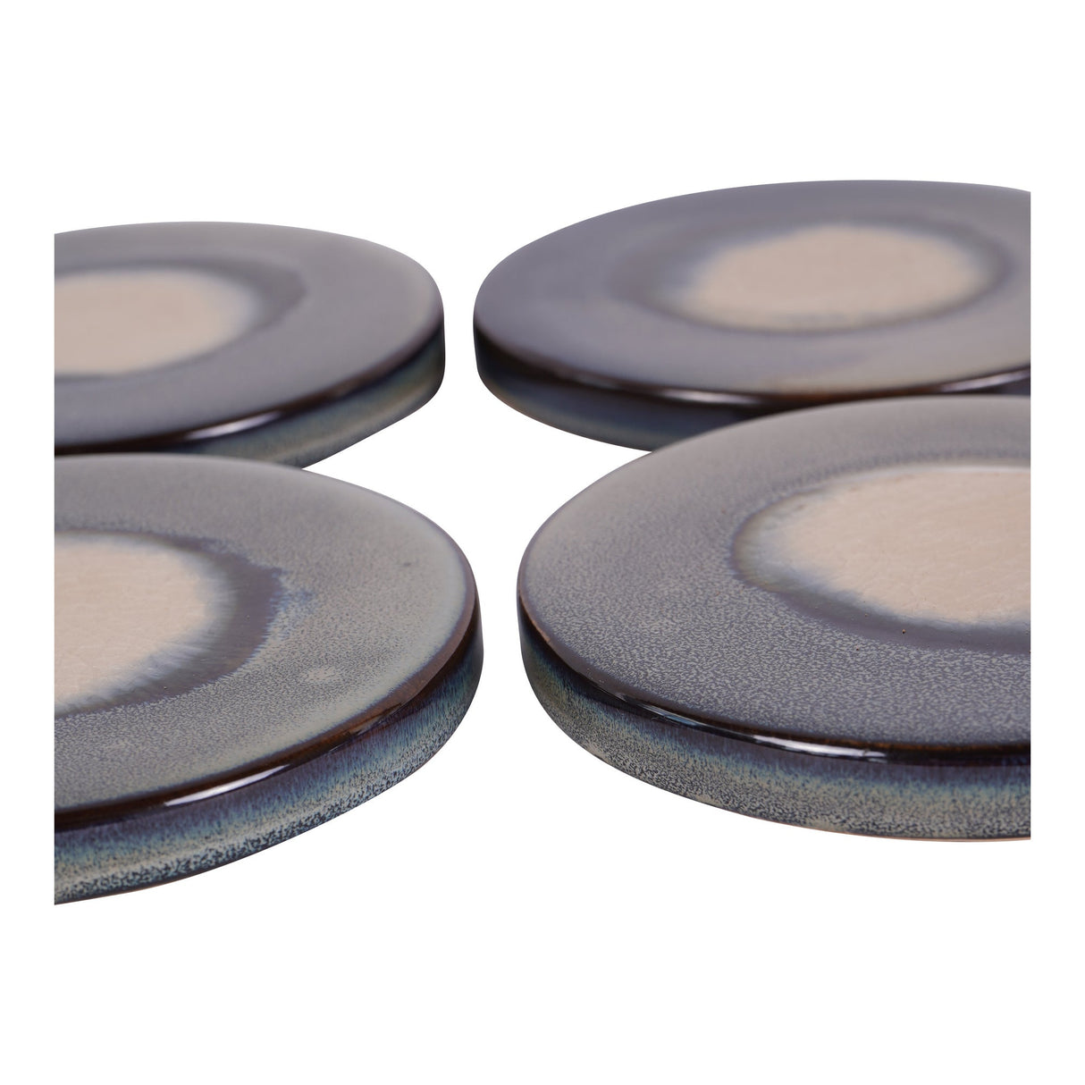 Reactive Glazed Medway Coaster Set of 4 - Blue