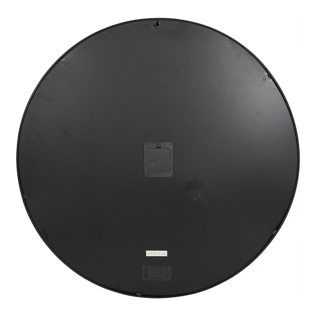 Palladium Wall Clock With Moving Cogs 80cm - Black Nickel