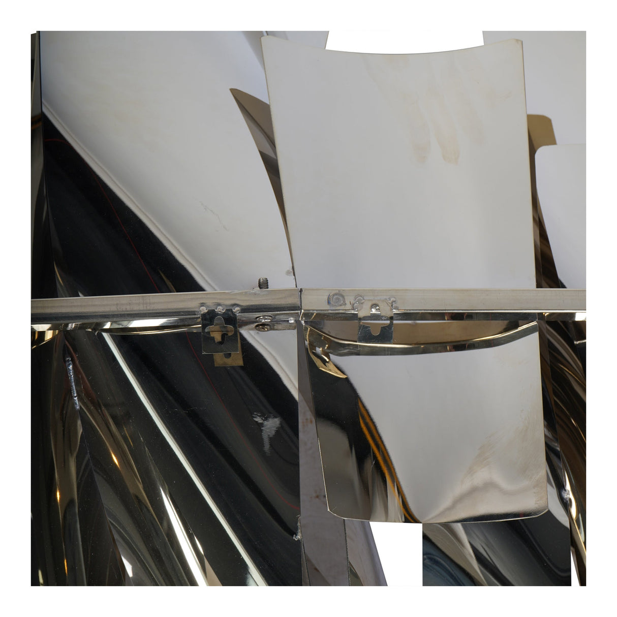 Stainless Steel Abstract Slice Wall Art - 178x110cm