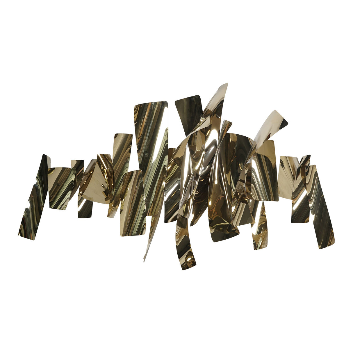 Stainless Steel Abstract Slice Wall Art - 178x110cm