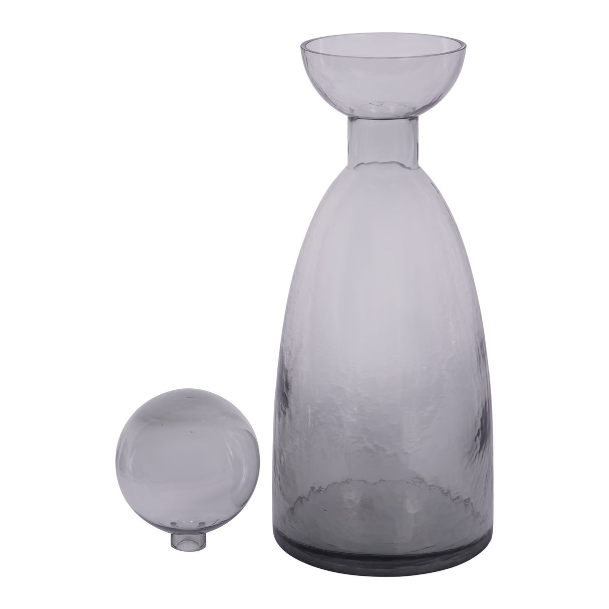 Vitrum Smoked Bottle Vase 43cm - Grey