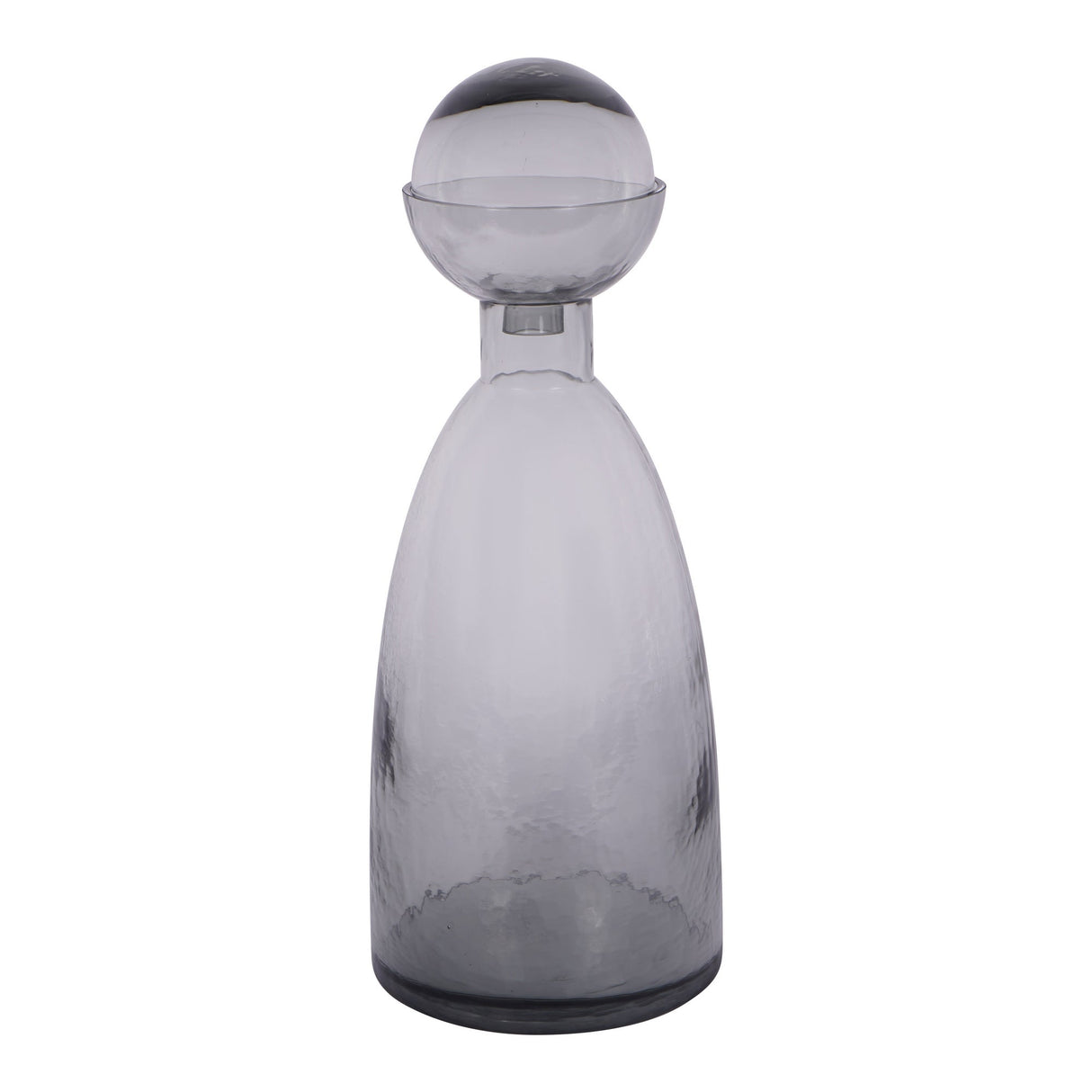 Vitrum Smoked Bottle Vase 43cm - Grey
