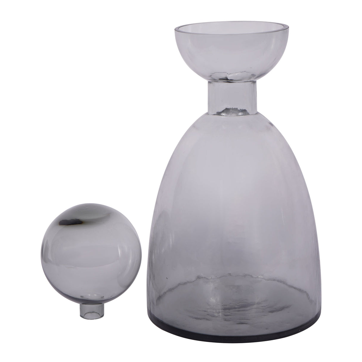 Vitrum Smoked Bottle Vase 37cm - Grey