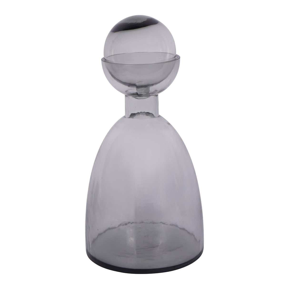 Vitrum Smoked Bottle Vase 37cm - Grey