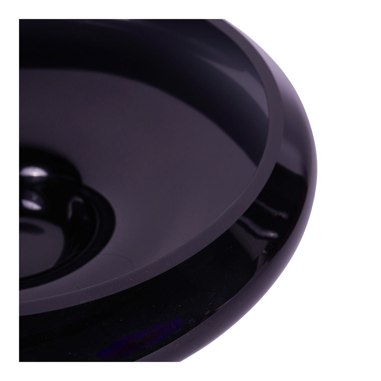 Noir Glass Bowl 26cm - Black