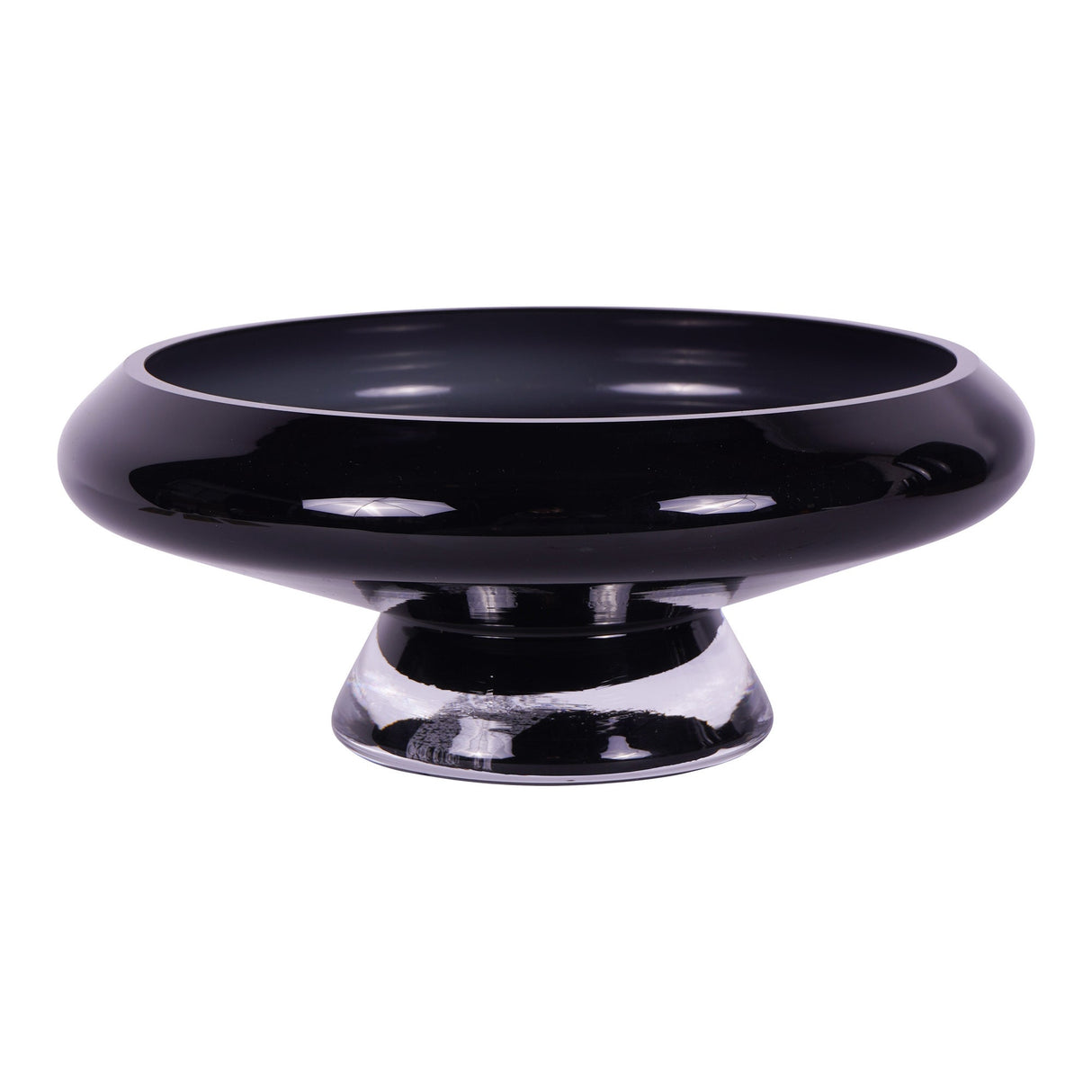 Noir Glass Bowl 26cm - Black