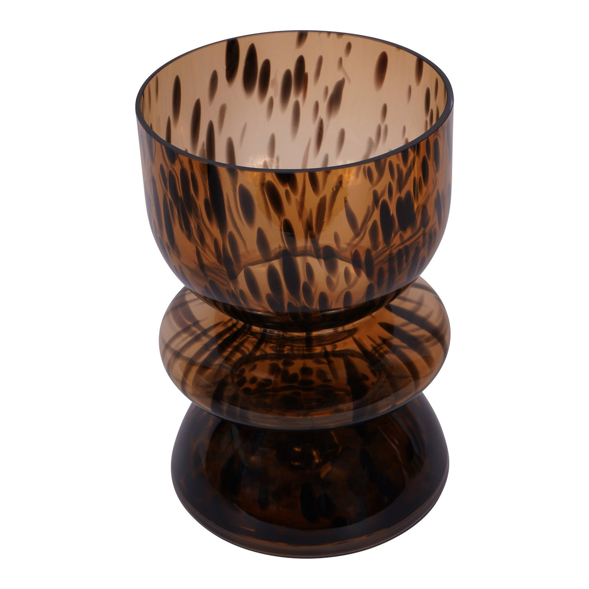 Savanna Glass Vase 24cm - Brown